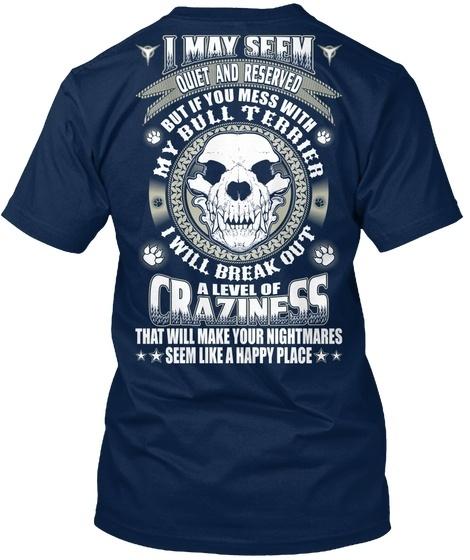 Стандартная футболка унисекс с кружкой бультерьера S